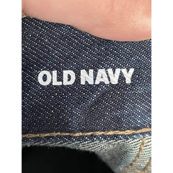 Old Navy Jeans Womens 20 Blue Denim High-Rise Slouchy Straight Button Fly Plus - Picture 9 of 13